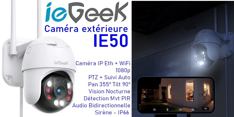 ieGeek IE30 Security Camera Setup  4X Optical Zoom PTZ Camera 