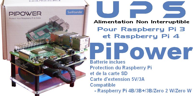 Carte d'Extension Batterie Lithium Raspberry